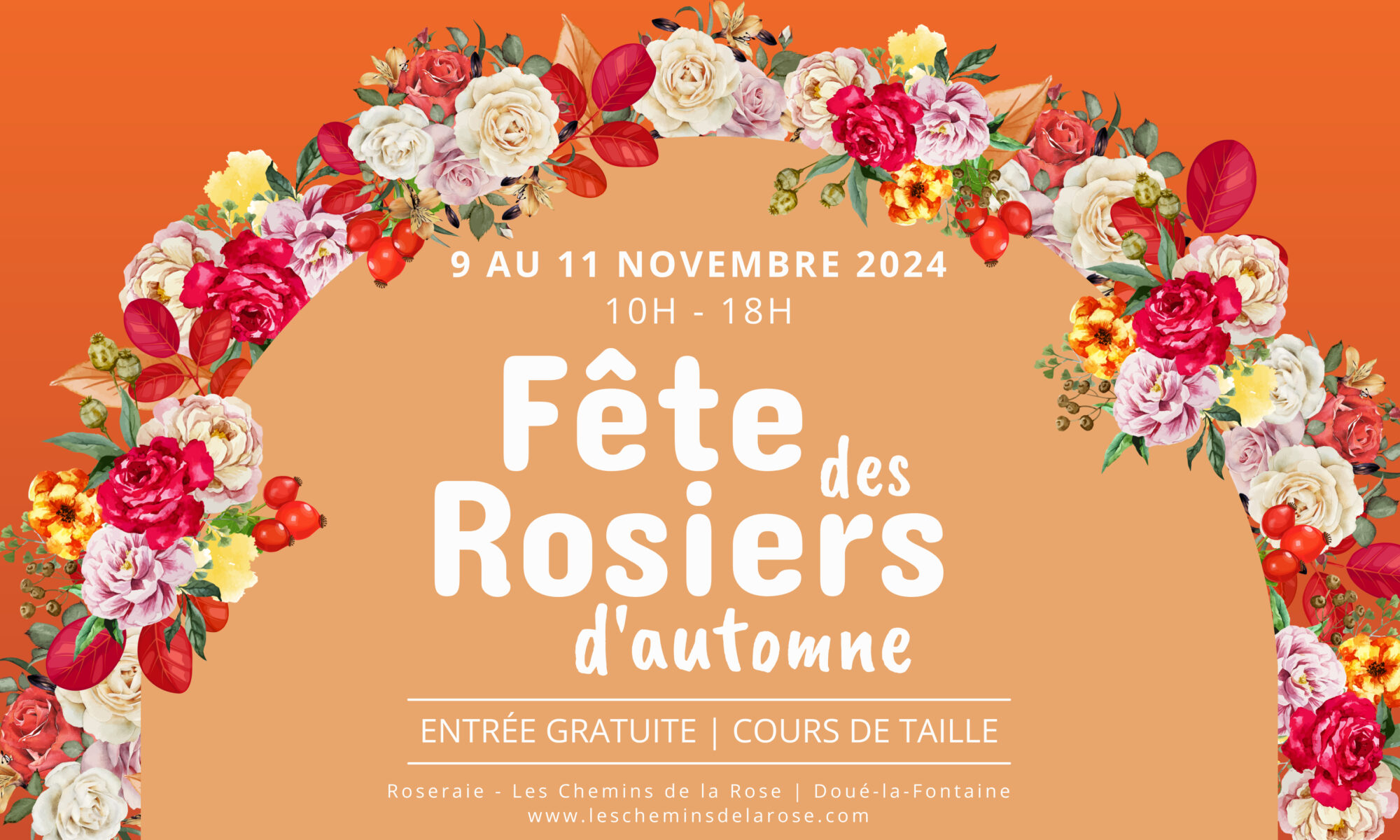 Fête des rosiers d'automne 2024 - Roseraie Les Chemins de la Rose